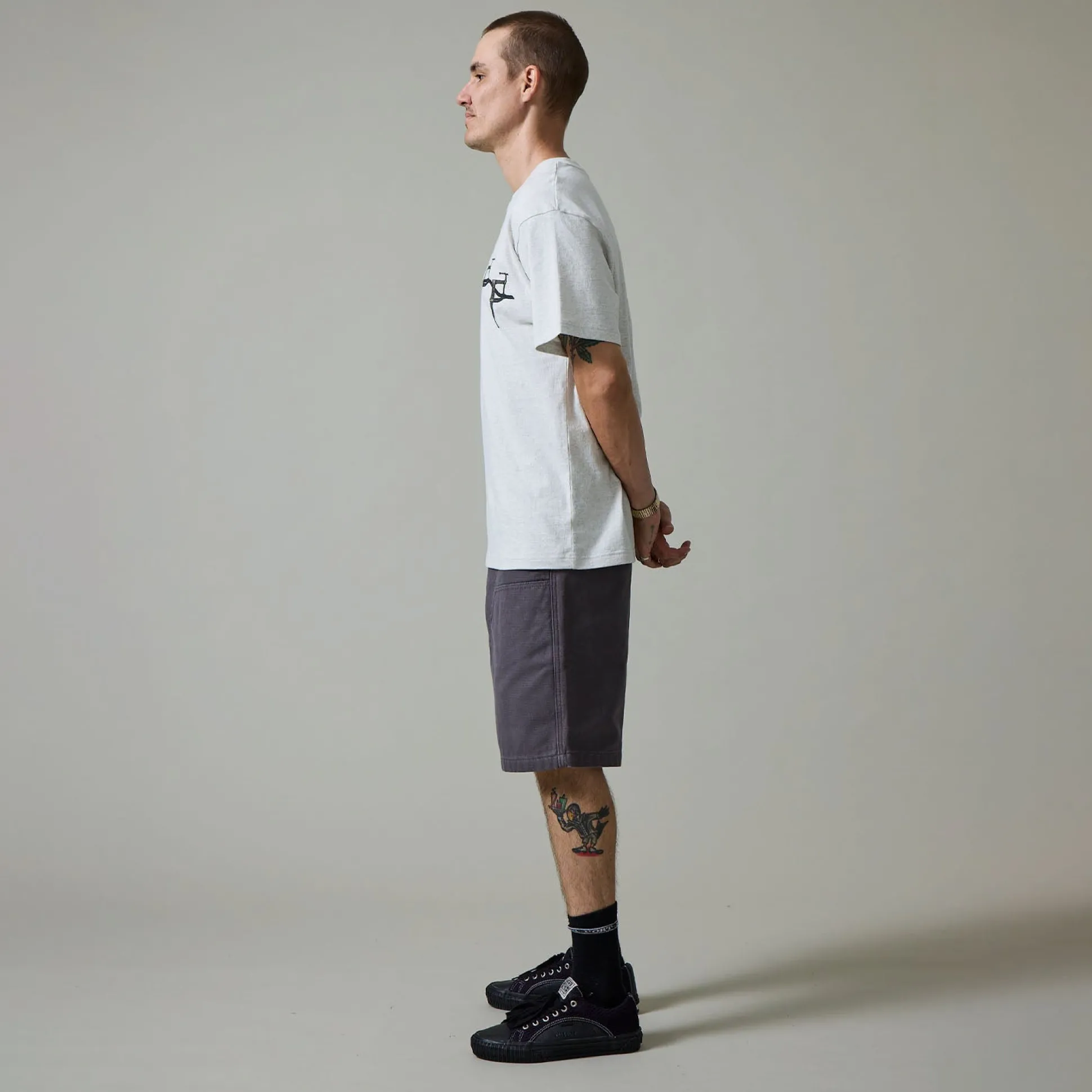 Pass~Port Double Knee Diggers Club Short - Charcoal