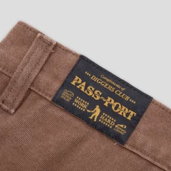Pass~Port Double Knee Diggers Club Pant - Washed Brown