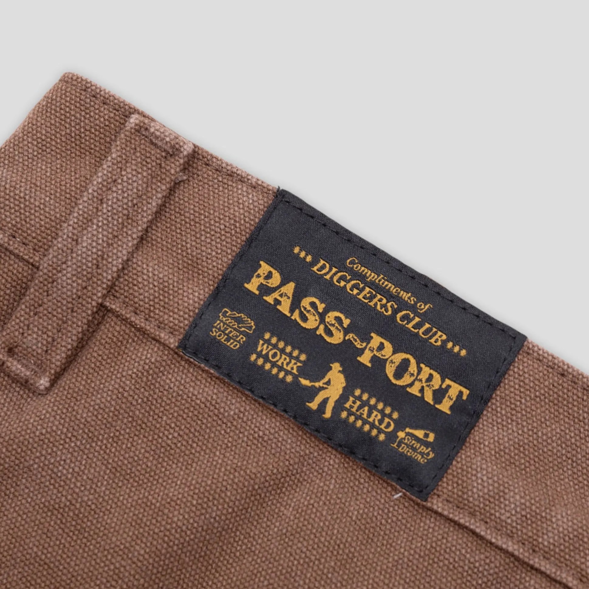 Pass~Port Double Knee Diggers Club Pant - Washed Brown