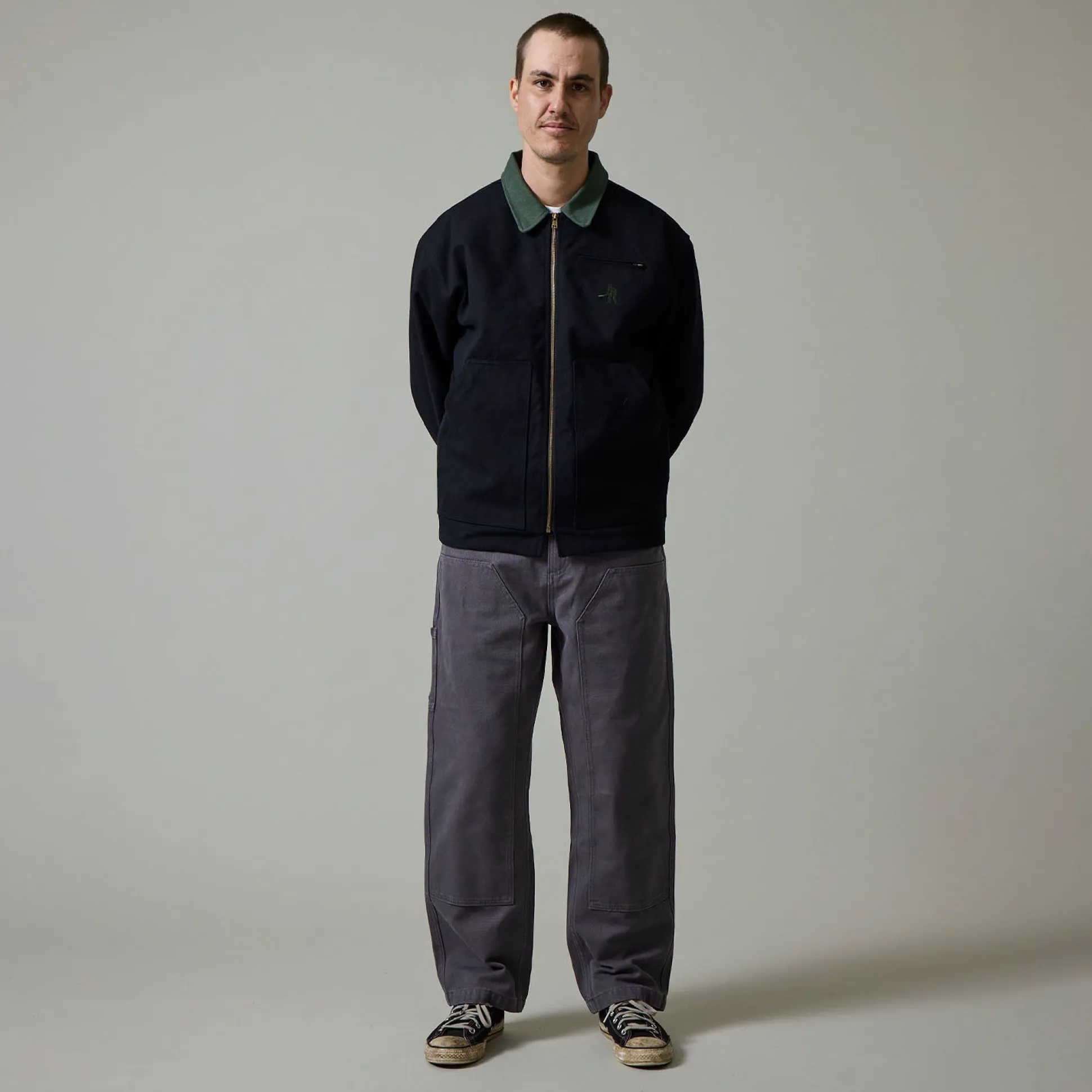 Pass~Port Double Knee Diggers Club Pant - Charcoal