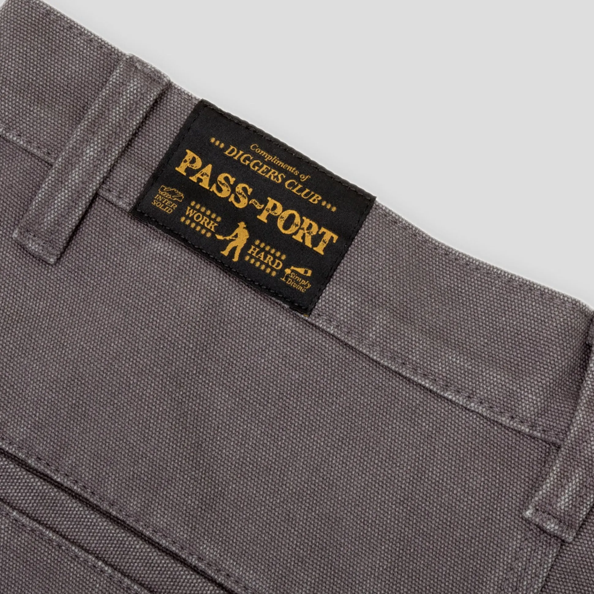Pass~Port Double Knee Diggers Club Pant - Charcoal
