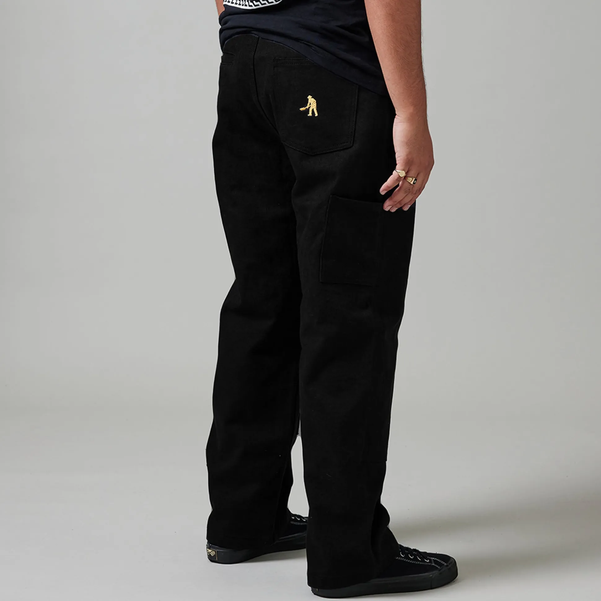 Pass~Port Double Knee Diggers Club Pant - Washed Black