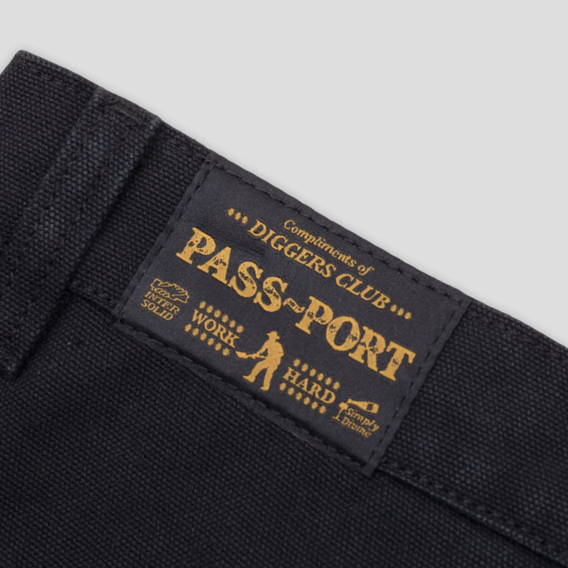 Pass~Port Double Knee Diggers Club Pant - Washed Black