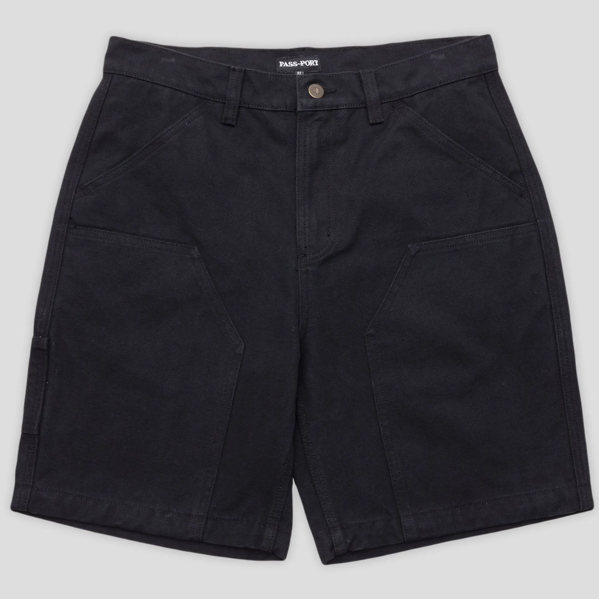 Pass~Port Double Knee Diggers Club Short - Washed Black