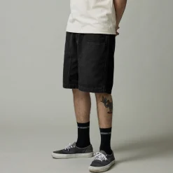 Pass~Port Double Knee Diggers Club Short - Washed Black