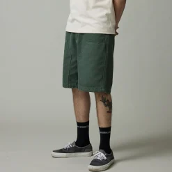 Pass~Port Double Knee Diggers Club Short - Washed Forest Green