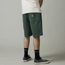 Pass~Port Double Knee Diggers Club Short - Washed Forest Green