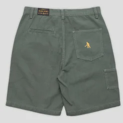 Pass~Port Double Knee Diggers Club Short - Washed Forest Green