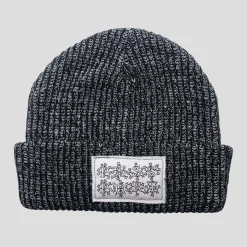 Pass~Port Edible Flowers Beanie - Black / White Speckle