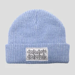 Pass~Port Edible Flowers Beanie - Blue / White Speckle