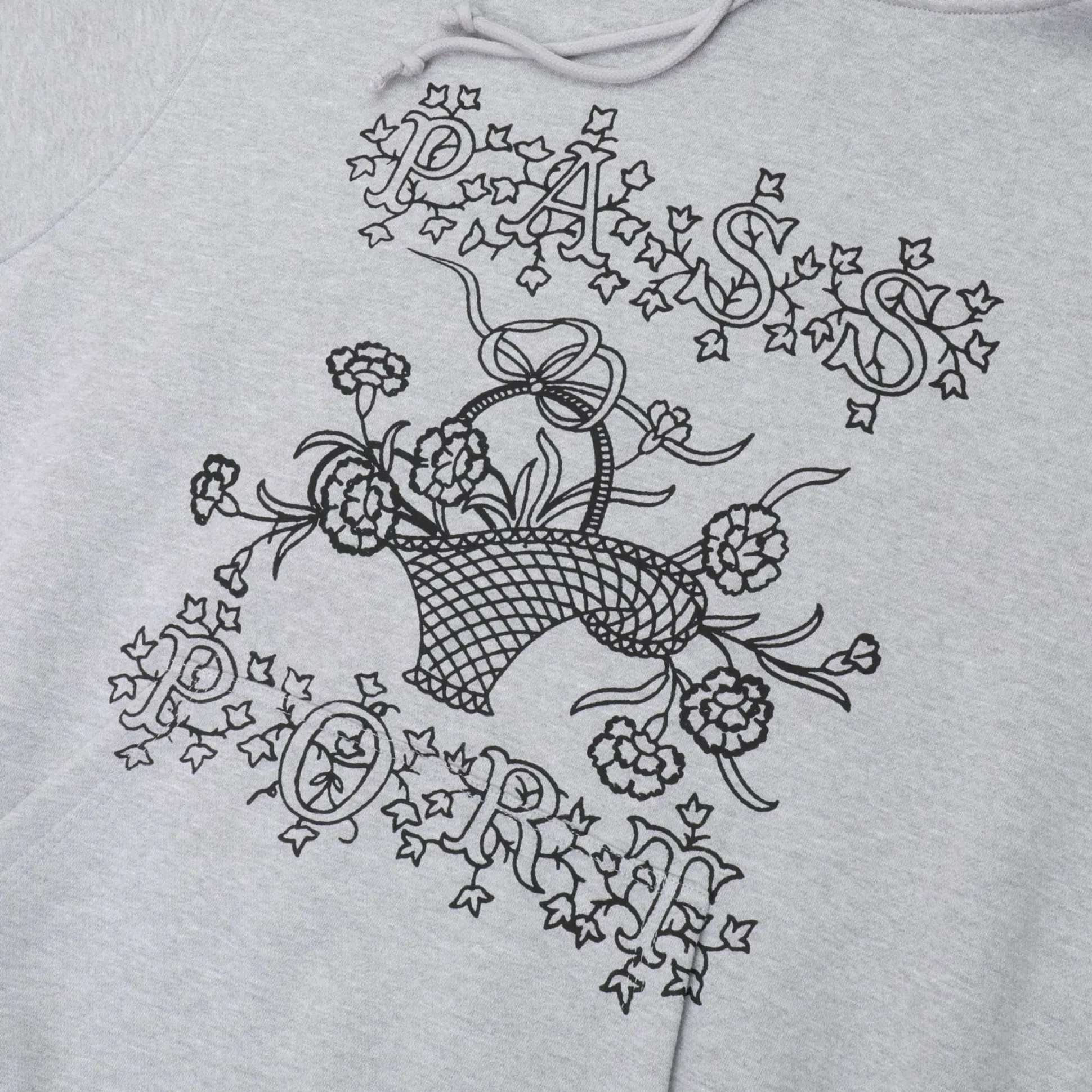 Pass~Port Edible Flowers Hoodie - Ash