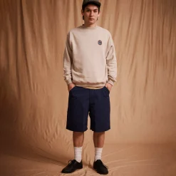 Pass~Port Emblematic Organic Fleece Sweater - Stone