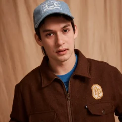 Pass~Port Emblematic Wool Zip Jacket - Brown