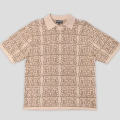 Pass~Port Fretworks Knit Polo - Sand