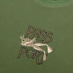 Pass~Port Frog Lure Organic Cotton Tee - Dark Olive