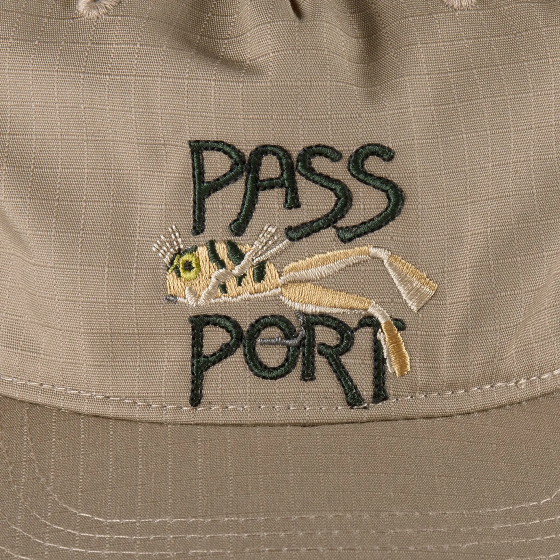 Pass~Port Frog Lure Ripstop Workers Cap - Khaki