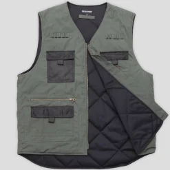 Pass~Port Frog Lure Ripstop Fishing Vest - Moss