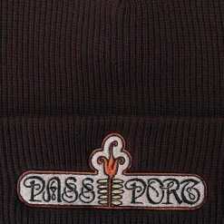 Pass~Port Gardenia Beanie - Choc Brown