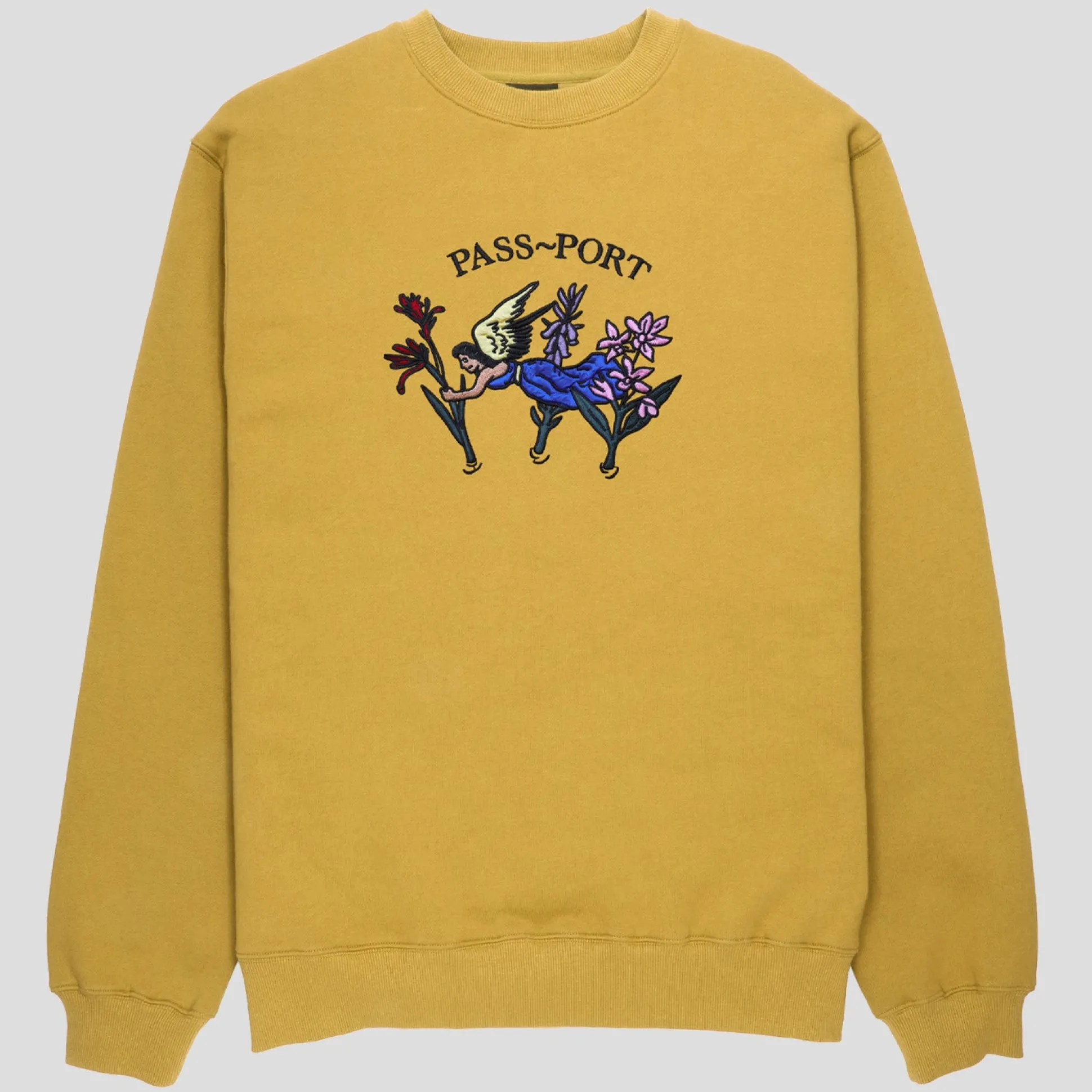 Pass~Port Gardening Appliqué Sweater - Mustard