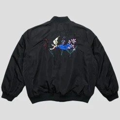 Pass~Port Gardening Satin Jacket - Black