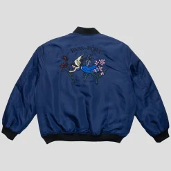 Pass~Port Gardening Satin Jacket - Navy