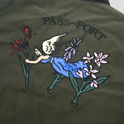 Pass~Port Gardening Satin Jacket - Forest Green