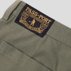 Pass~Port Herringbone Leagues Club Pant - Olive