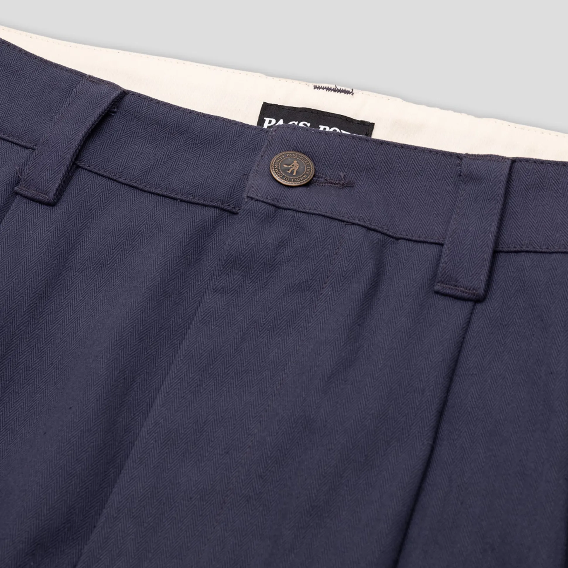 Pass~Port Herringbone Leagues Club Pant - Navy