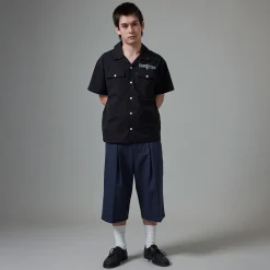 Pass~Port Herringbone Leagues Club Short - Navy