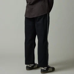 Pass~Port Herringbone Leagues Club Side Stripe Pant - Black / White St