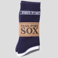 Pass~Port Hi Sox 3-Pack - Navy / White / Grey