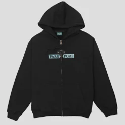 Pass~Port House Plant Organic Zip Hoodie - Black