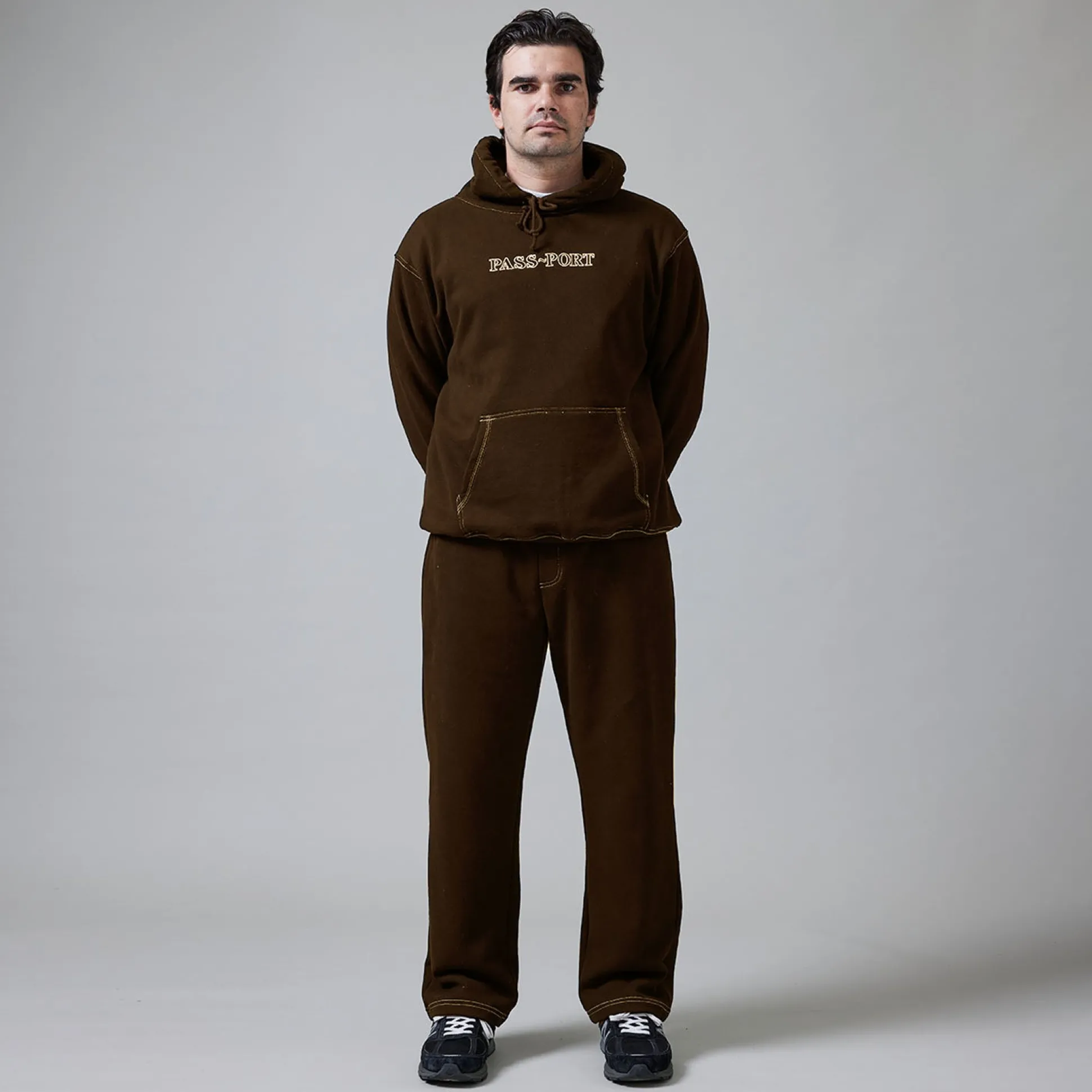 Pass~Port Organic Track Pants - Bark
