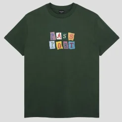 Pass~Port Patchwork Tee - Forest Green