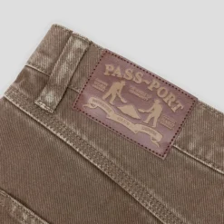 Pass~Port Quandong Workers Club Denim Jean - Washed Brown
