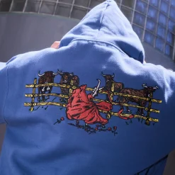 Pass~Port Red Flag Hoodie - Harbour Blue