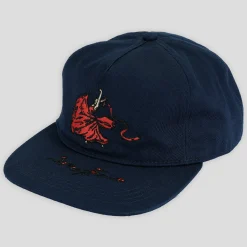 Pass~Port Red Flag Workers Cap - Navy