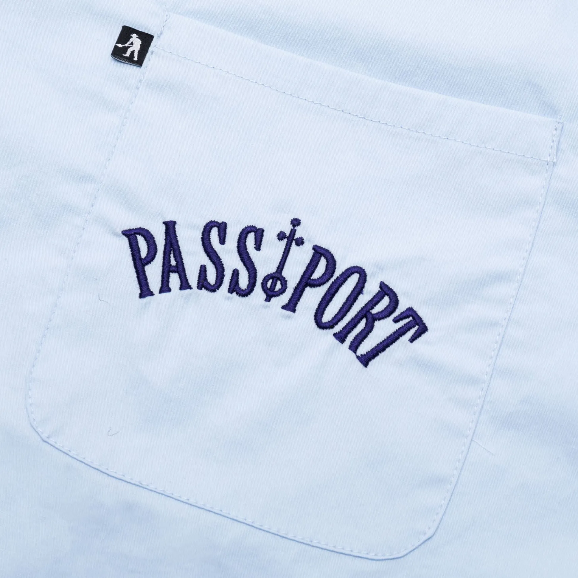Pass~Port Sophomore Casual Shirt - Light Blue