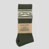 Pass~Port Store & Gallery Exclusive Inter~Solid Sox - Forest Green