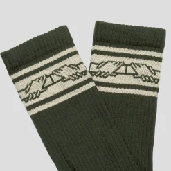 Pass~Port Store & Gallery Exclusive Inter~Solid Sox - Forest Green