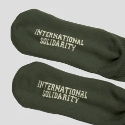 Pass~Port Store & Gallery Exclusive Inter~Solid Sox - Forest Green