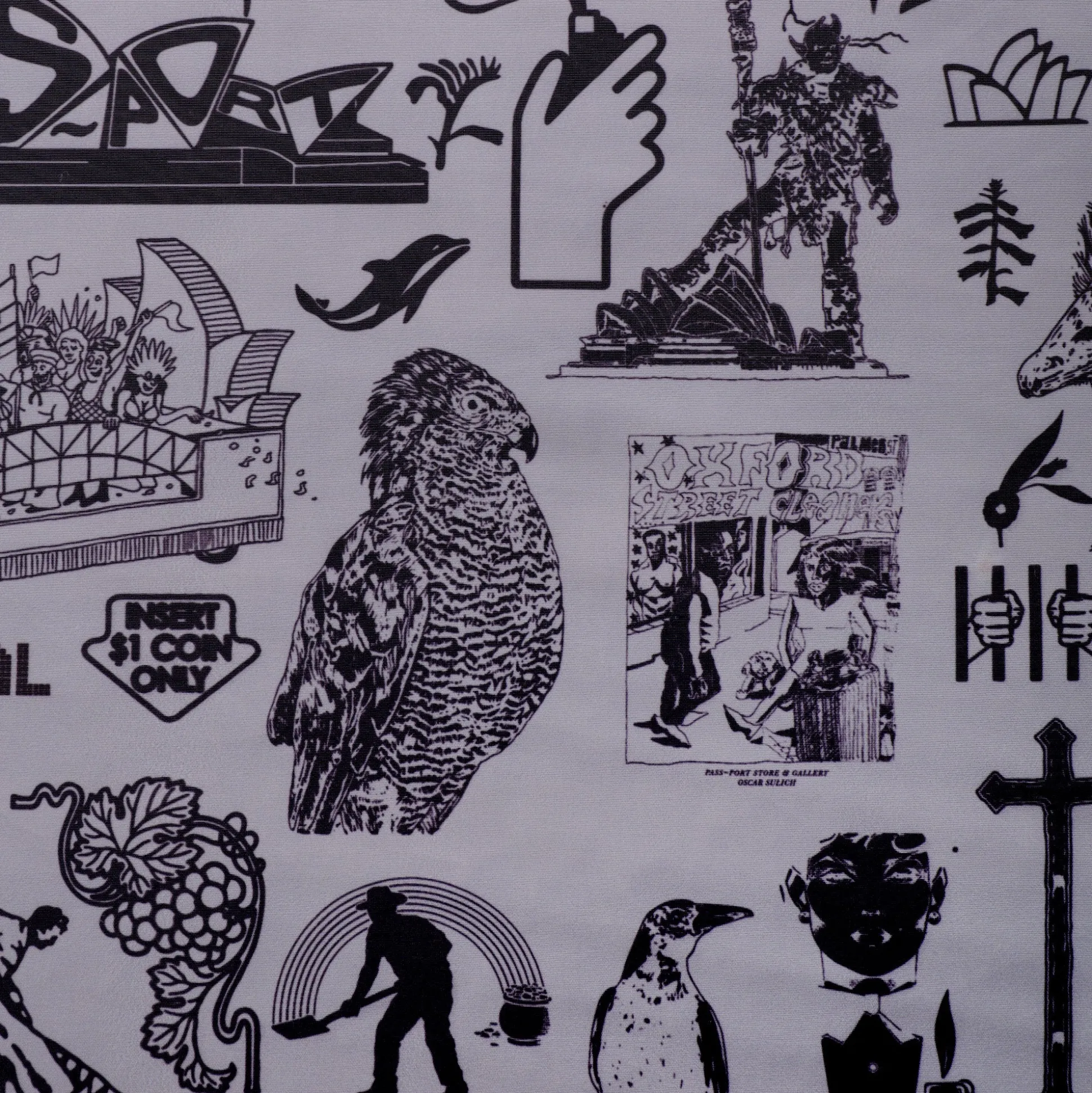 Pass~Port Store & Gallery Exclusive RPET Drawstring Bag - Grey