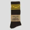 Pass~Port Store & Gallery Exclusive Inter~Solid Sox - Brown