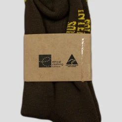 Pass~Port Store & Gallery Exclusive Inter~Solid Sox - Brown