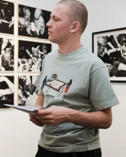 Pass~Port Store & Gallery Exclusive Art Handler Tee - Stonewash Green