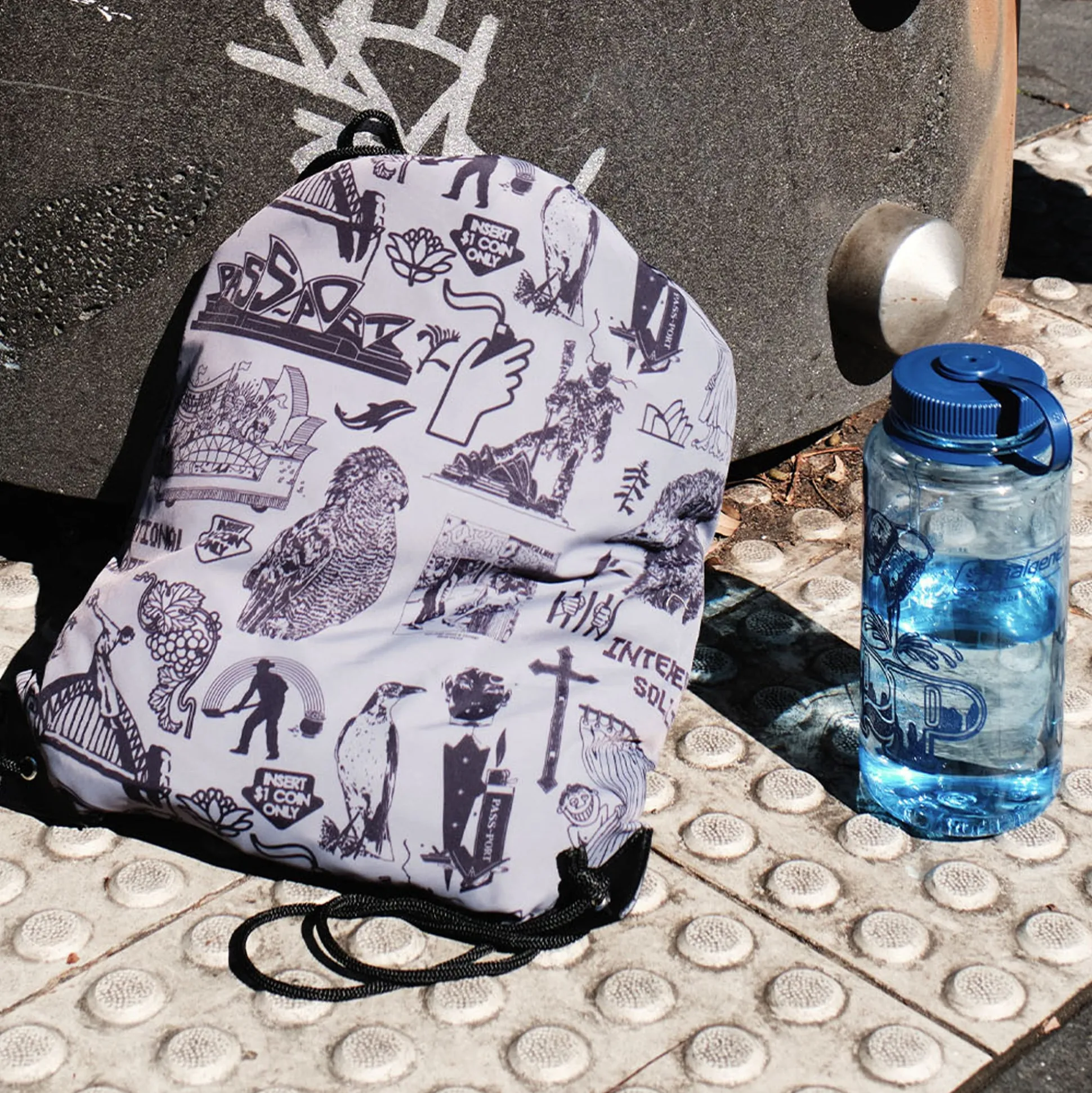Pass~Port Store & Gallery Exclusive Nalgene Water Bottle - Blue