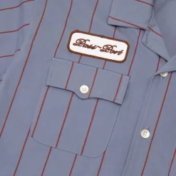 Pass~Port Striped Casual Shirt - Light Blue