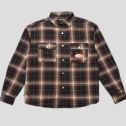 Pass~Port Sunspot Flannel Vineyard Shirt - Brown