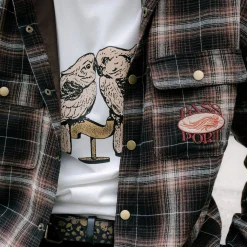 Pass~Port Sunspot Flannel Vineyard Shirt - Brown