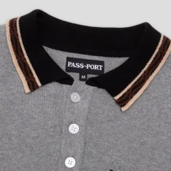 Pass~Port Sunspot Organic Knit Polo - Grey